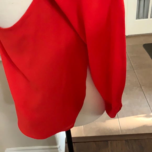 Sanctuary red chiffon tank cutout top Size S - Picture 11 of 16